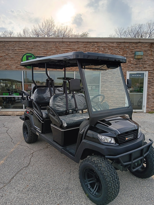Bintelli | 6-Seater Lifted Electric Golf Cart Black
