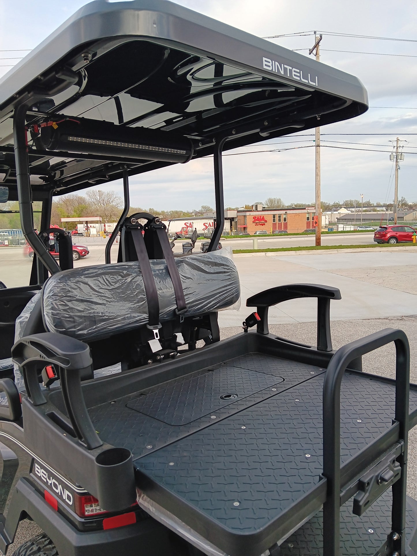 Bintelli | 6-Seater Lifted Electric Golf Cart Black