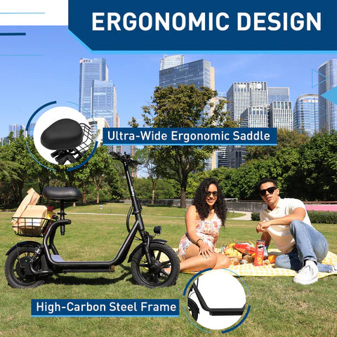 Hiboy U2 Ultra Electric Scooter with 14" Fat Tires - Dual Suspension!