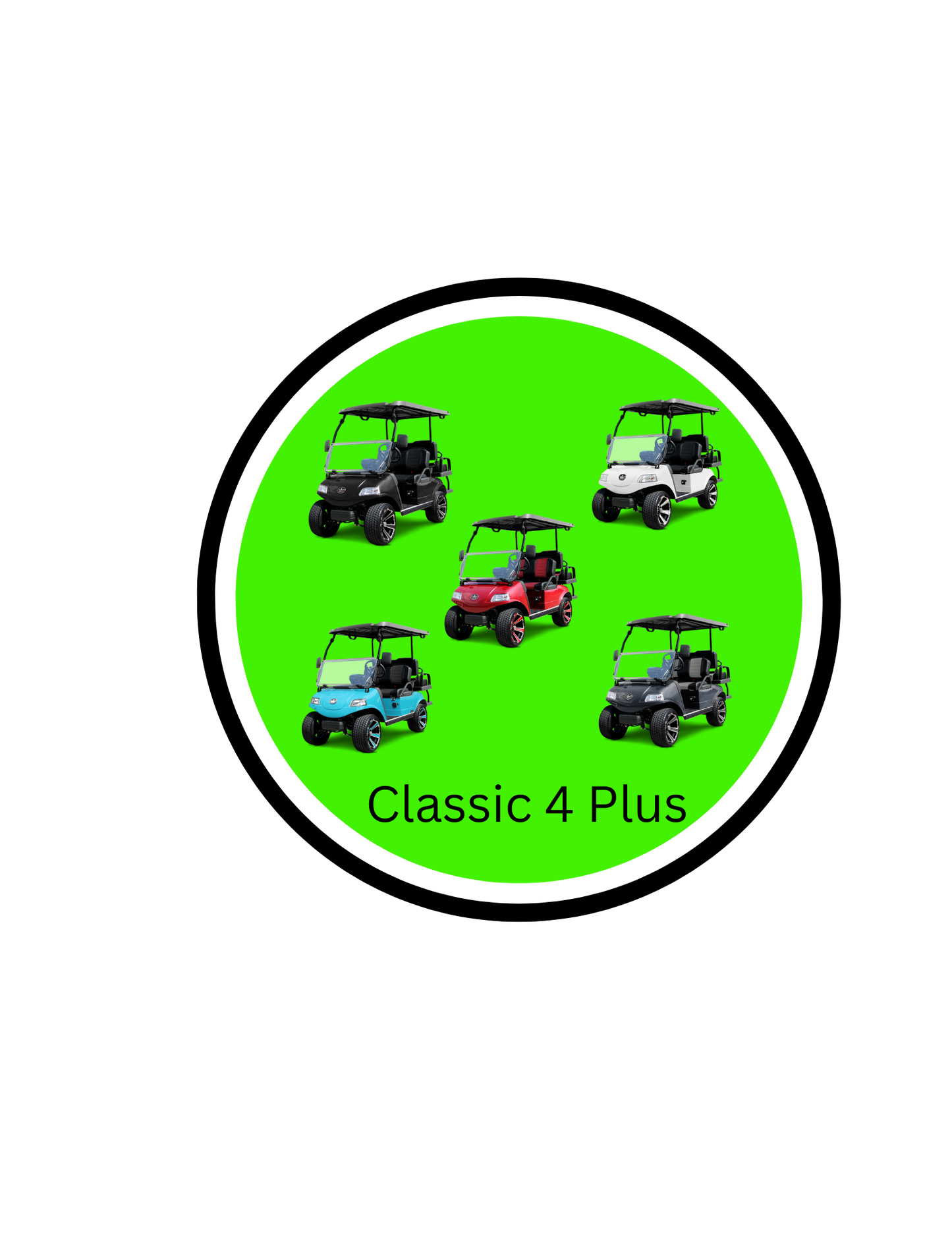 Evolution Classic 4 Plus | 4 Person Electric LSV Golf Cart