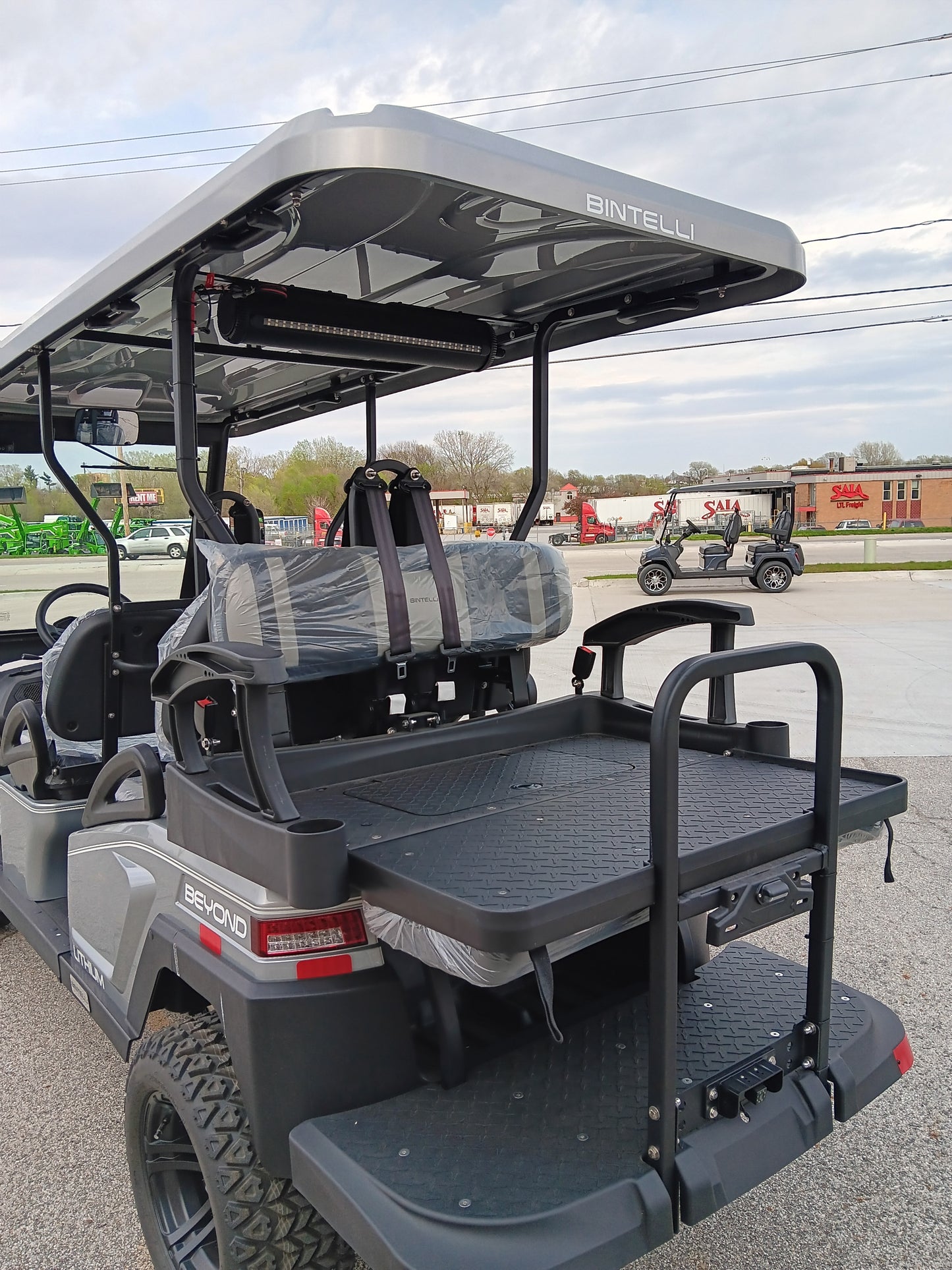 Bintelli | 6-Seater Lifted Electric Golf Cart Grey