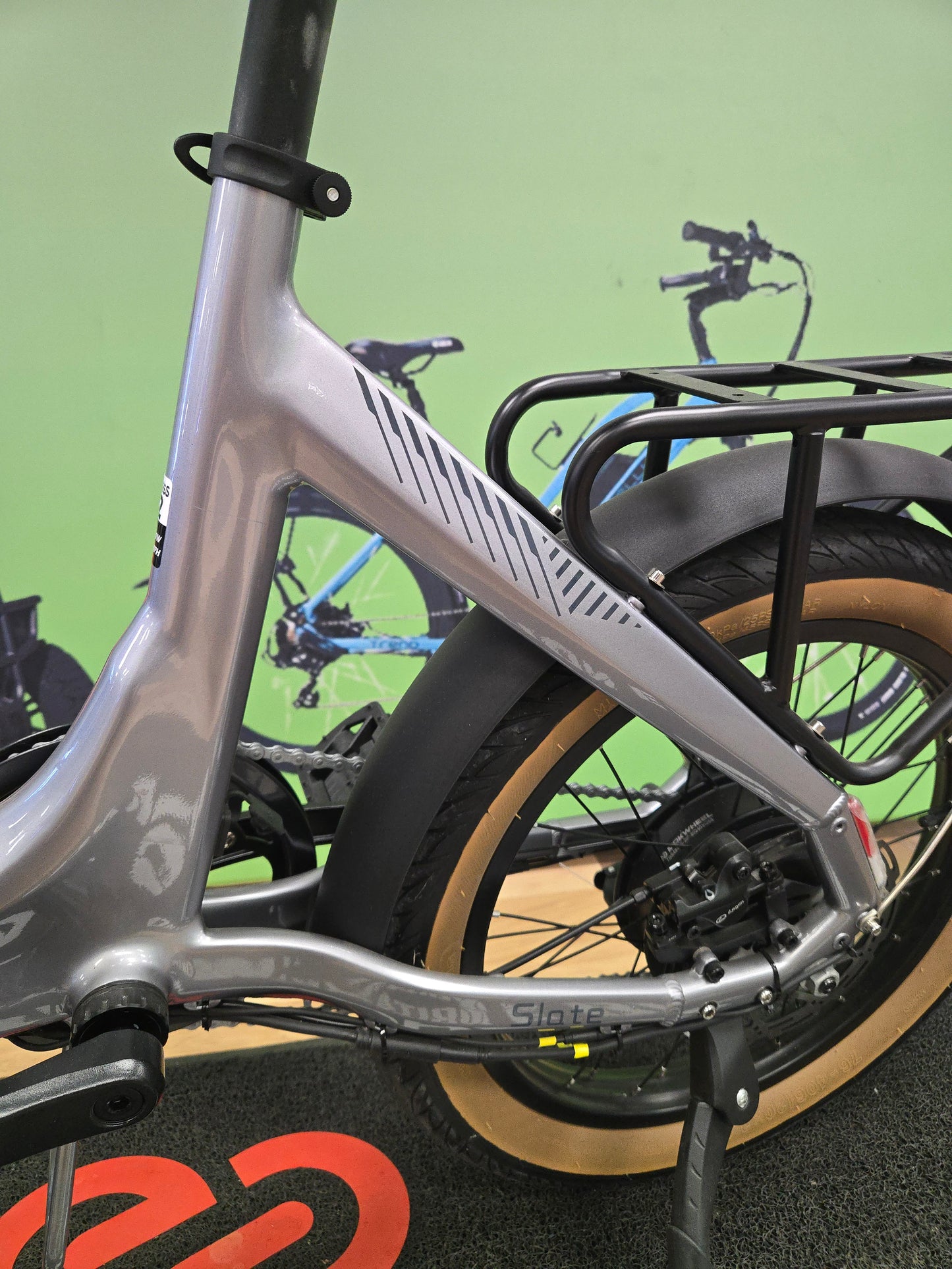 Electric Folding Bike | Mokwheel Slate E-Bike Platinum