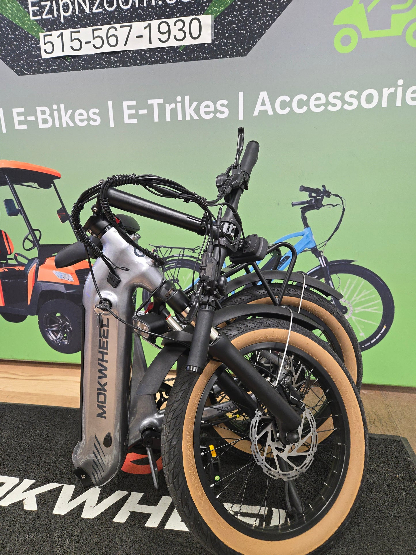 Electric Folding Bike | Mokwheel Slate E-Bike Platinum