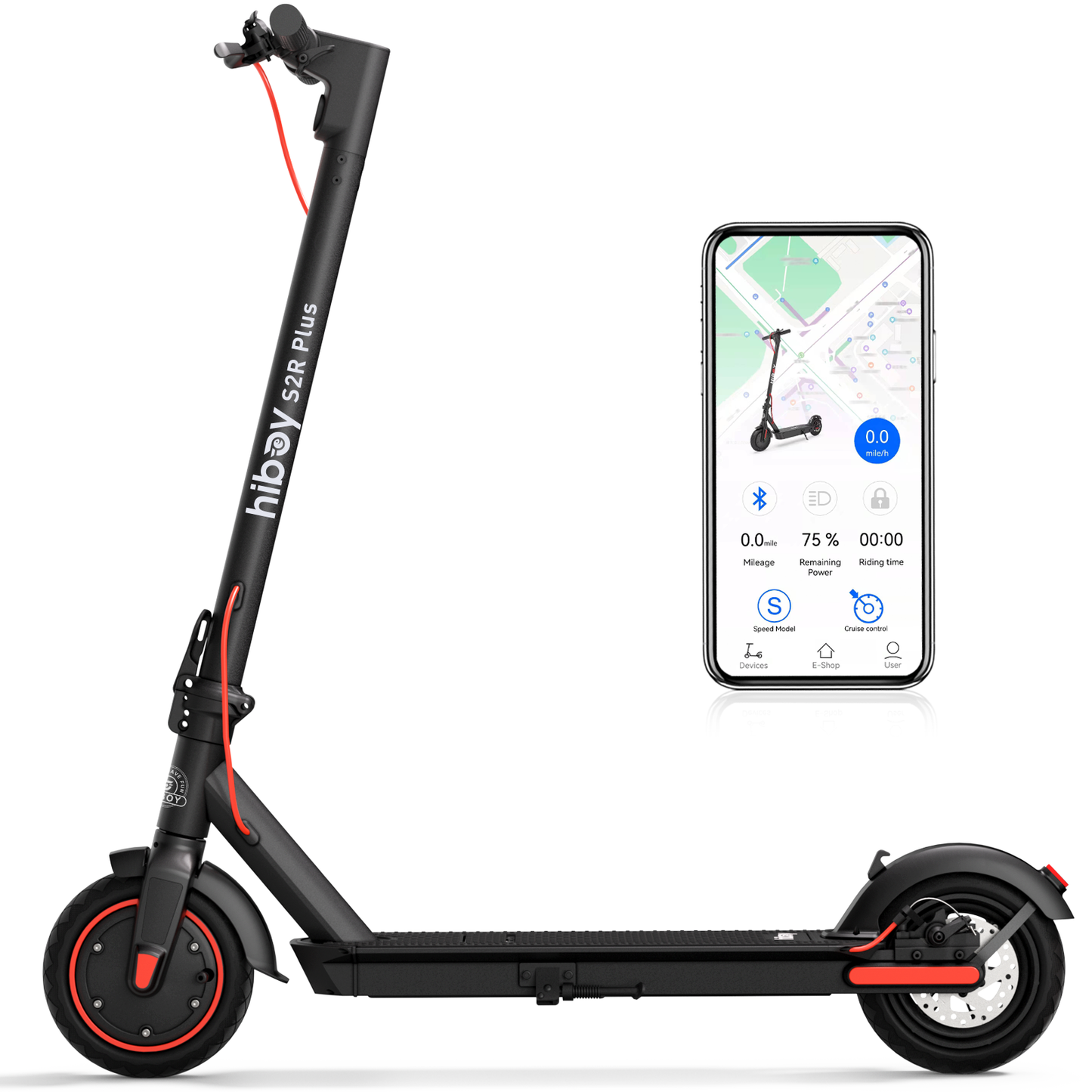 Hiboy S2R Plus Electric Scooter – The S2 on steroids PLUS 9" Pneumatic Tires!