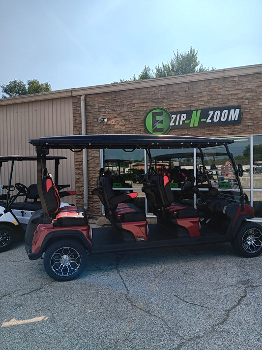 Evolution Ranger D-5 6 PLUS Red Golf Cart | EzipNzoom Des Moines IA