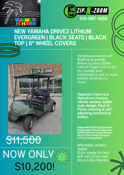 Yamaha - NEW Drive2 Lithium in Evergreen