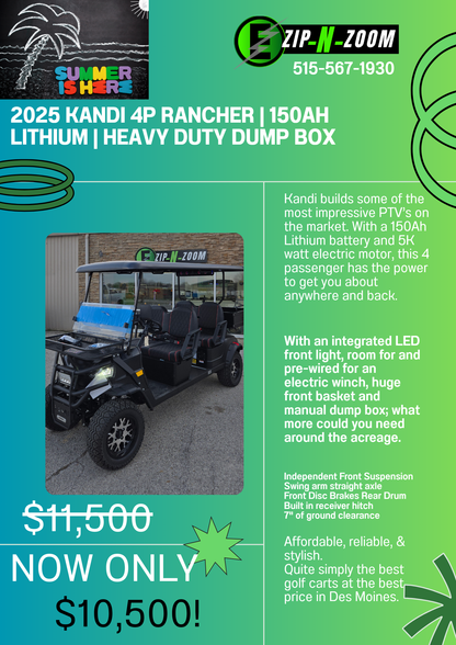 Kandi 4P Rancher | Matte Black