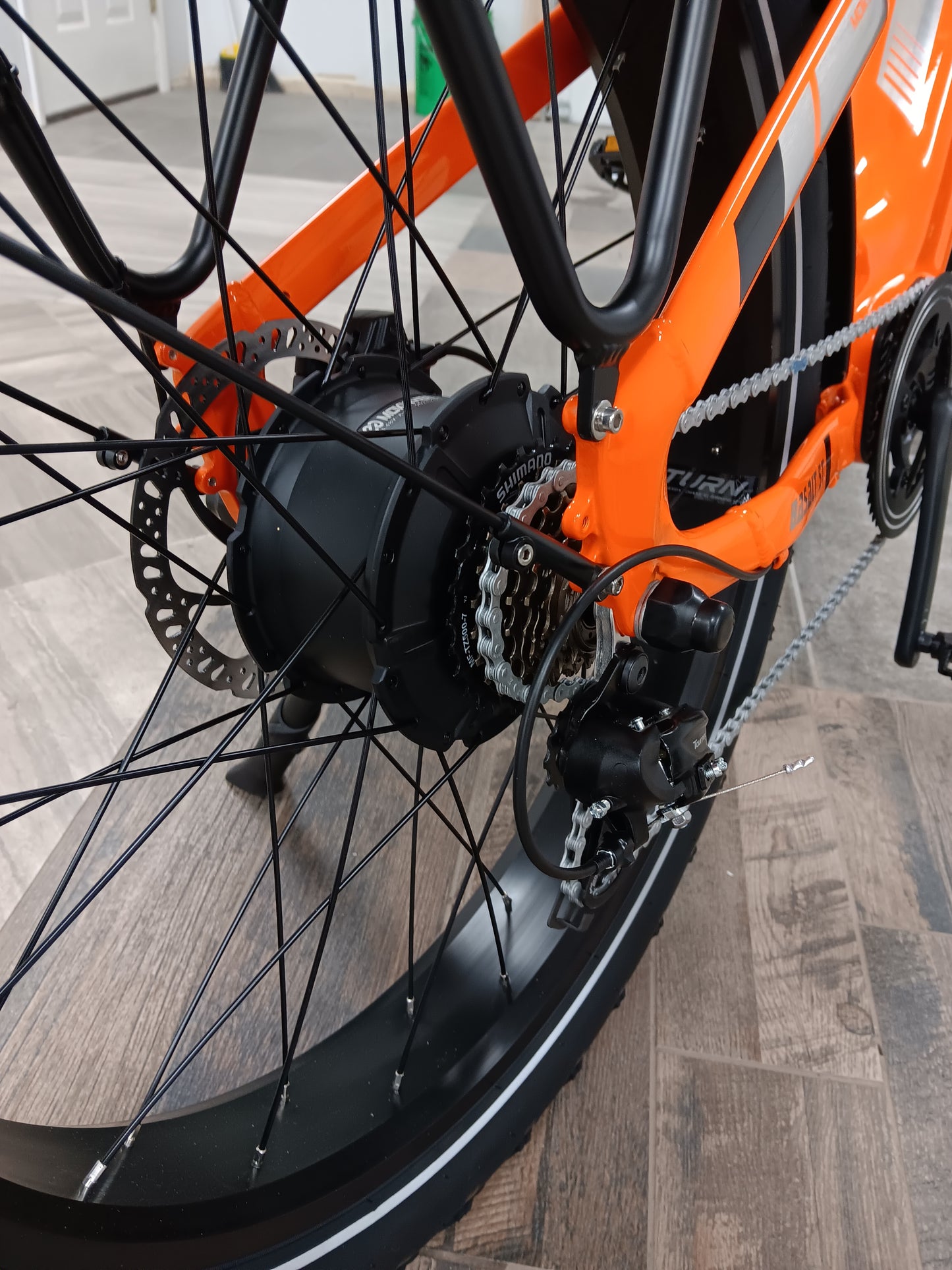 Electric ST Mountain Bike | Mokwheel Basalt Step Through Orange