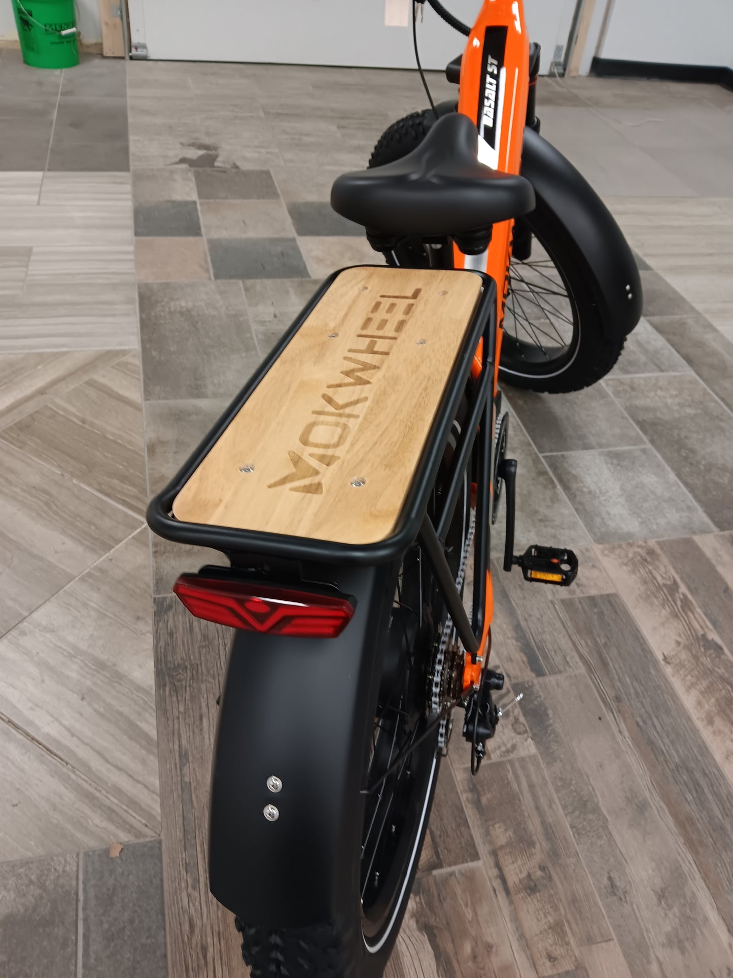 Electric ST Mountain Bike | Mokwheel Basalt Step Through Orange