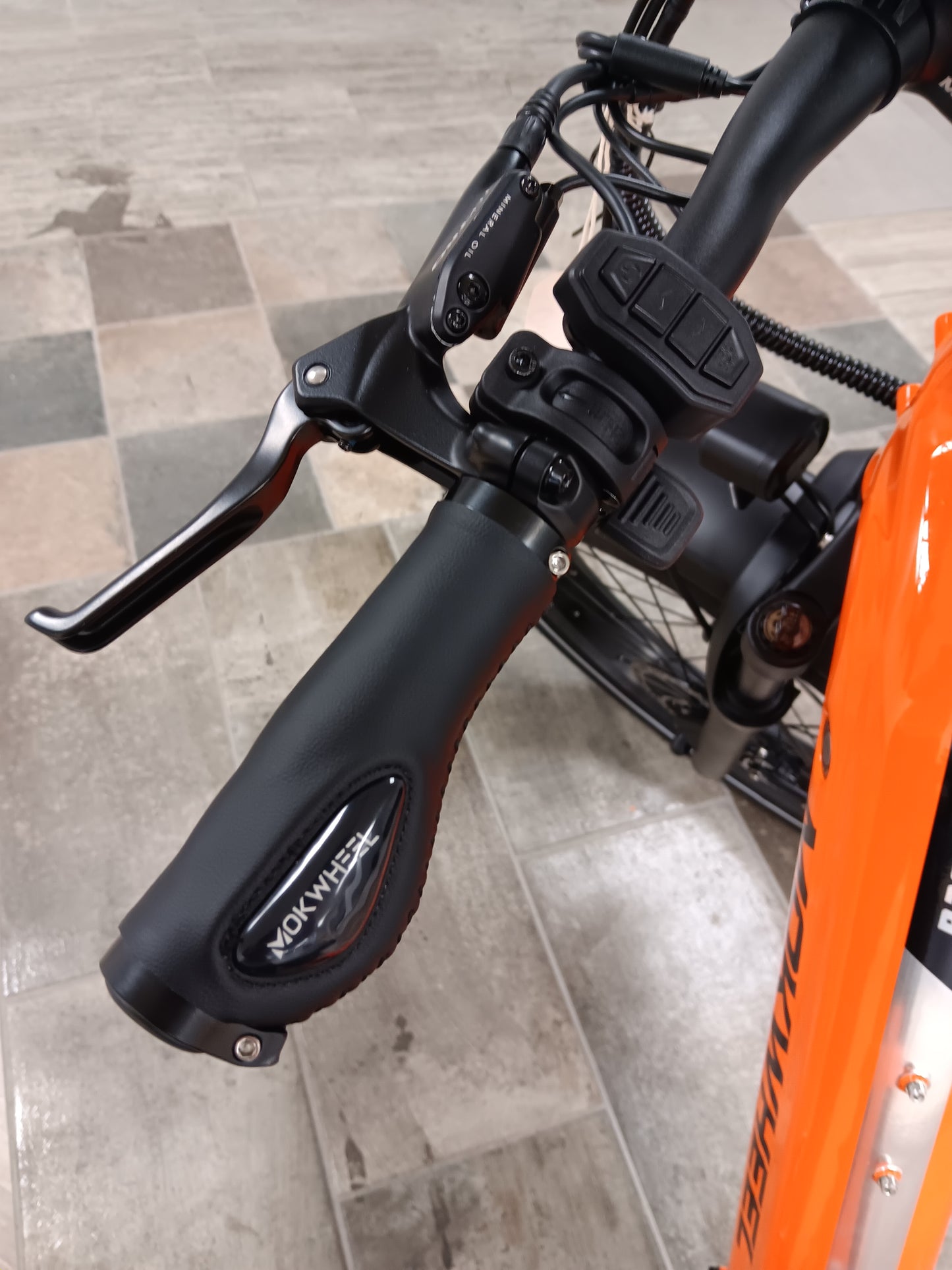 Electric ST Mountain Bike | Mokwheel Basalt Step Through Orange