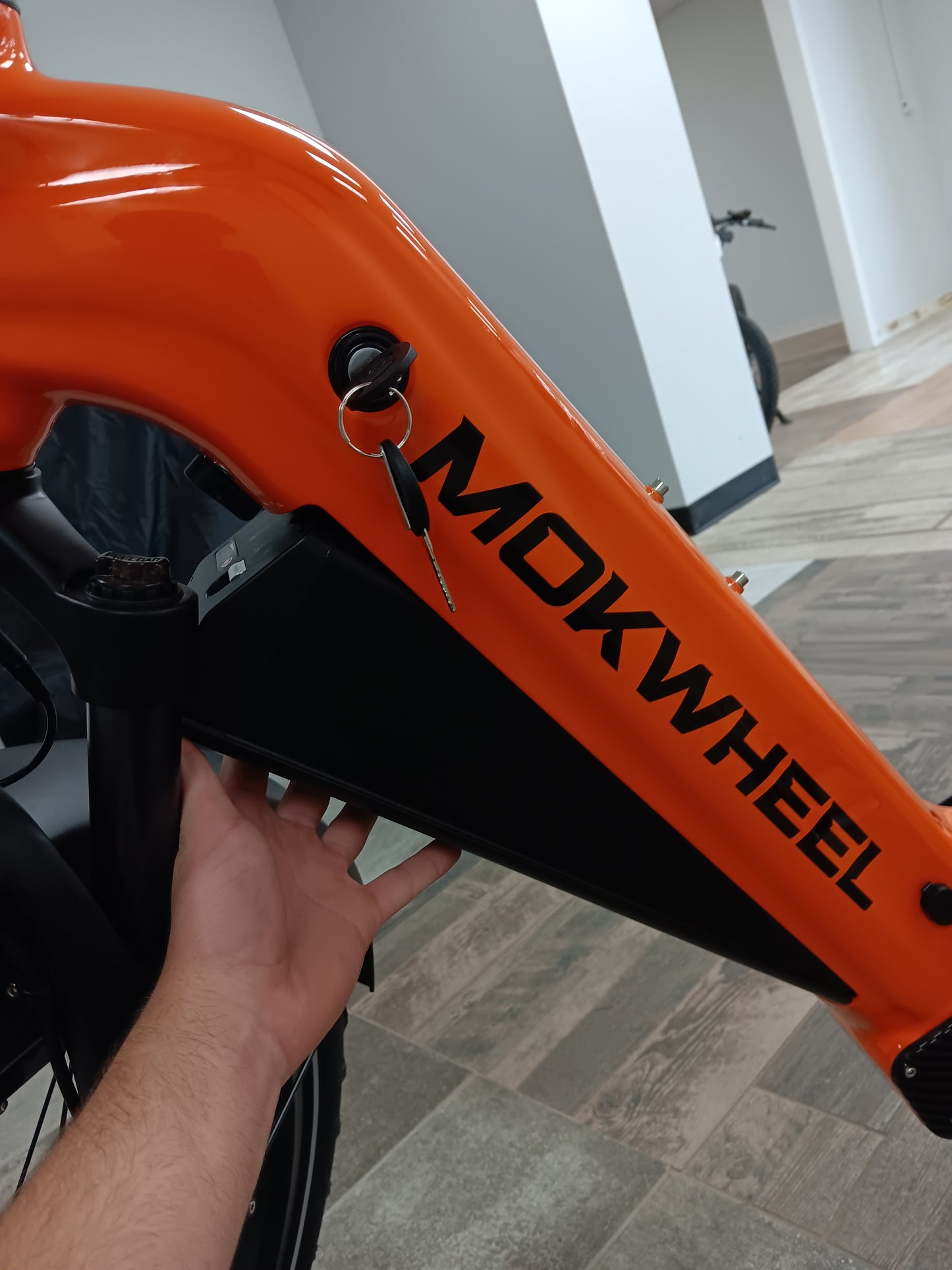 Electric ST Mountain Bike | Mokwheel Basalt Step Through Orange