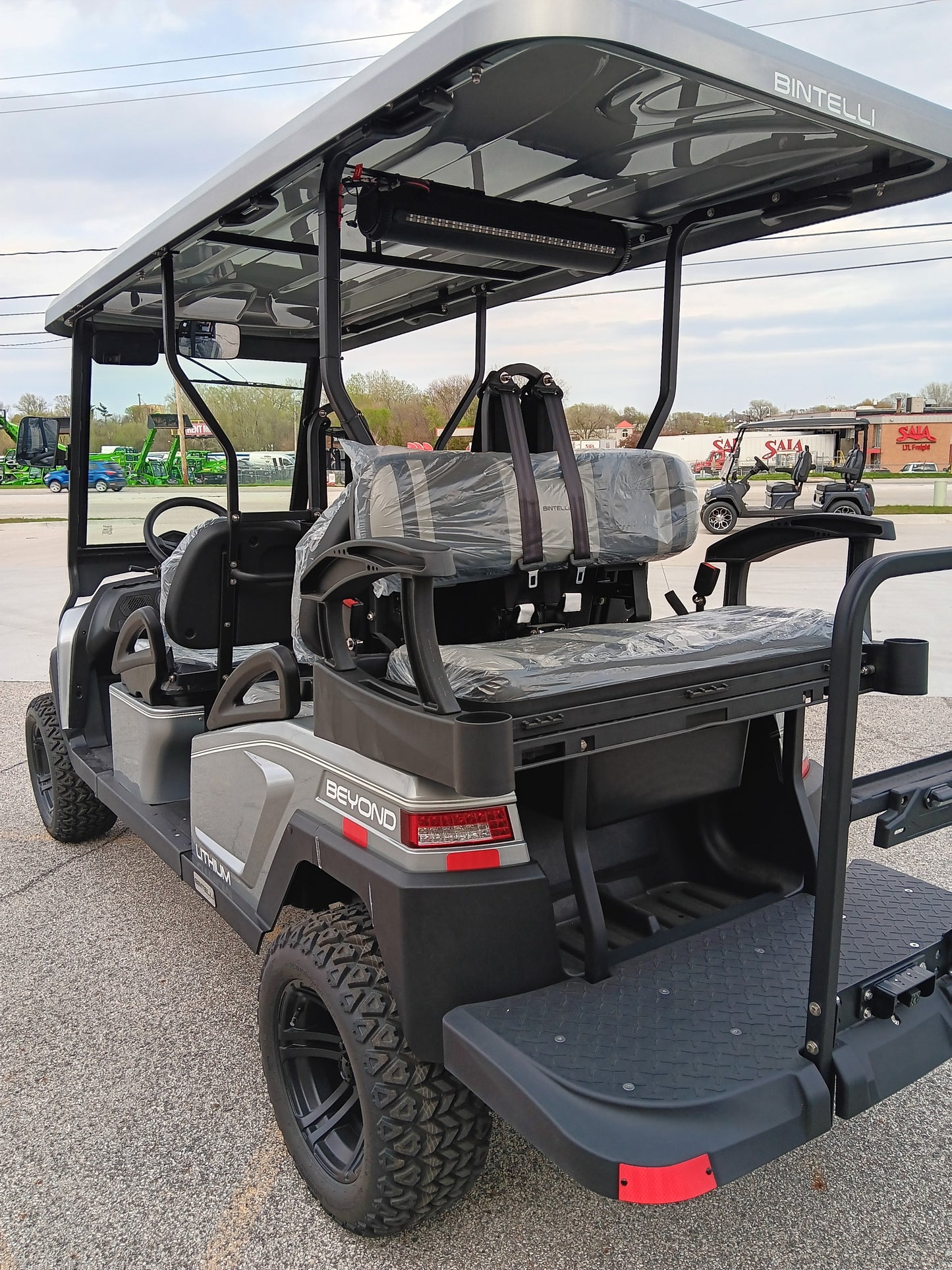 Bintelli | 6-Seater Lifted Electric Golf Cart Grey
