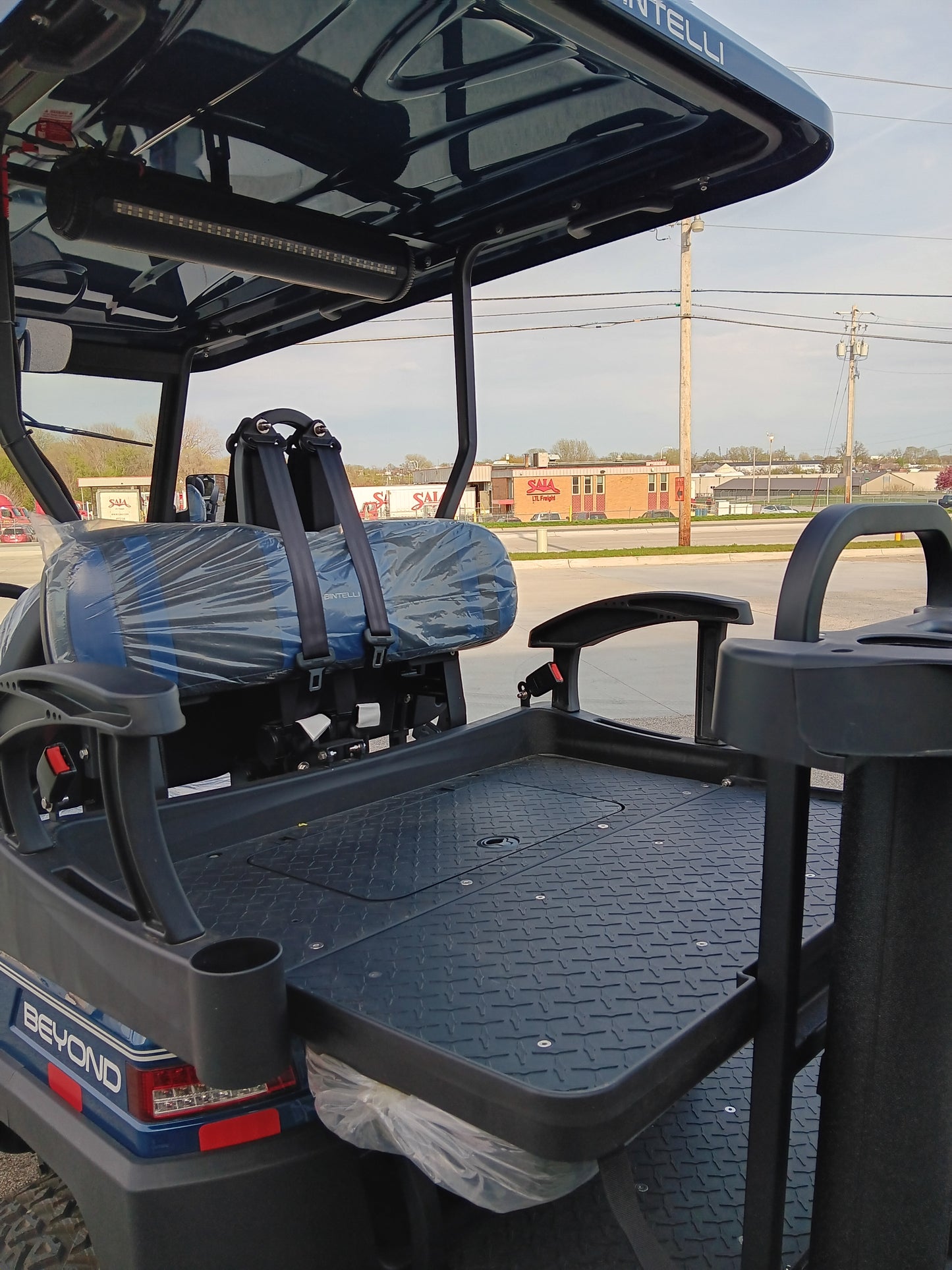 Bintelli | 4-Seater Lifted Electric Golf Cart Blue