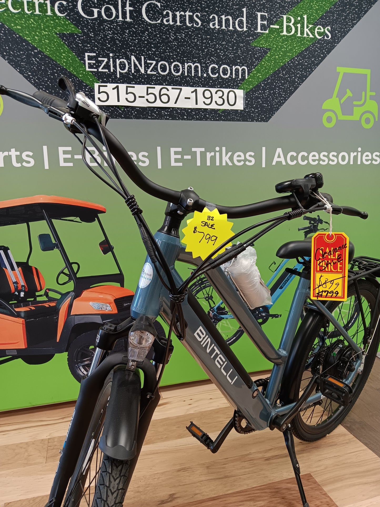 Day Rider Electric Bike | Bintelli B2 Blue | CLEARANCE SALE!