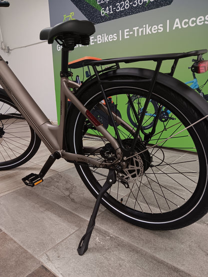 Electric Step Through Commuter Bike | Mokwheel Asphalt ST Mocha Kahki