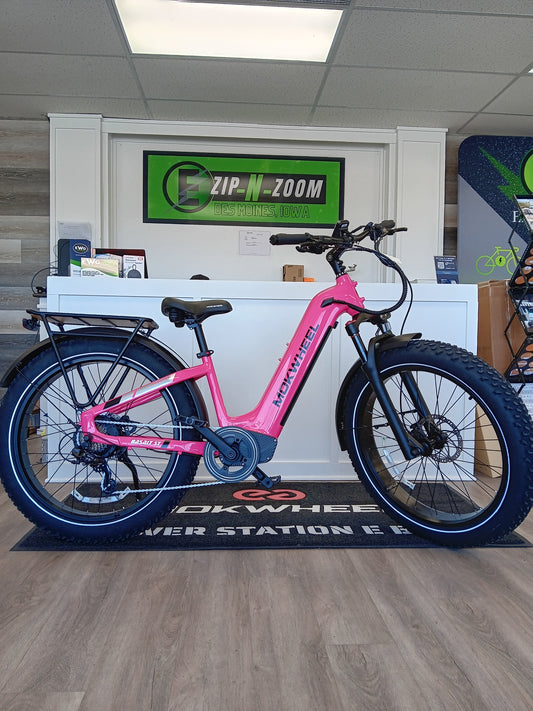 Electric ST Mountain Bike | Mokwheel Basalt Step Through Pink