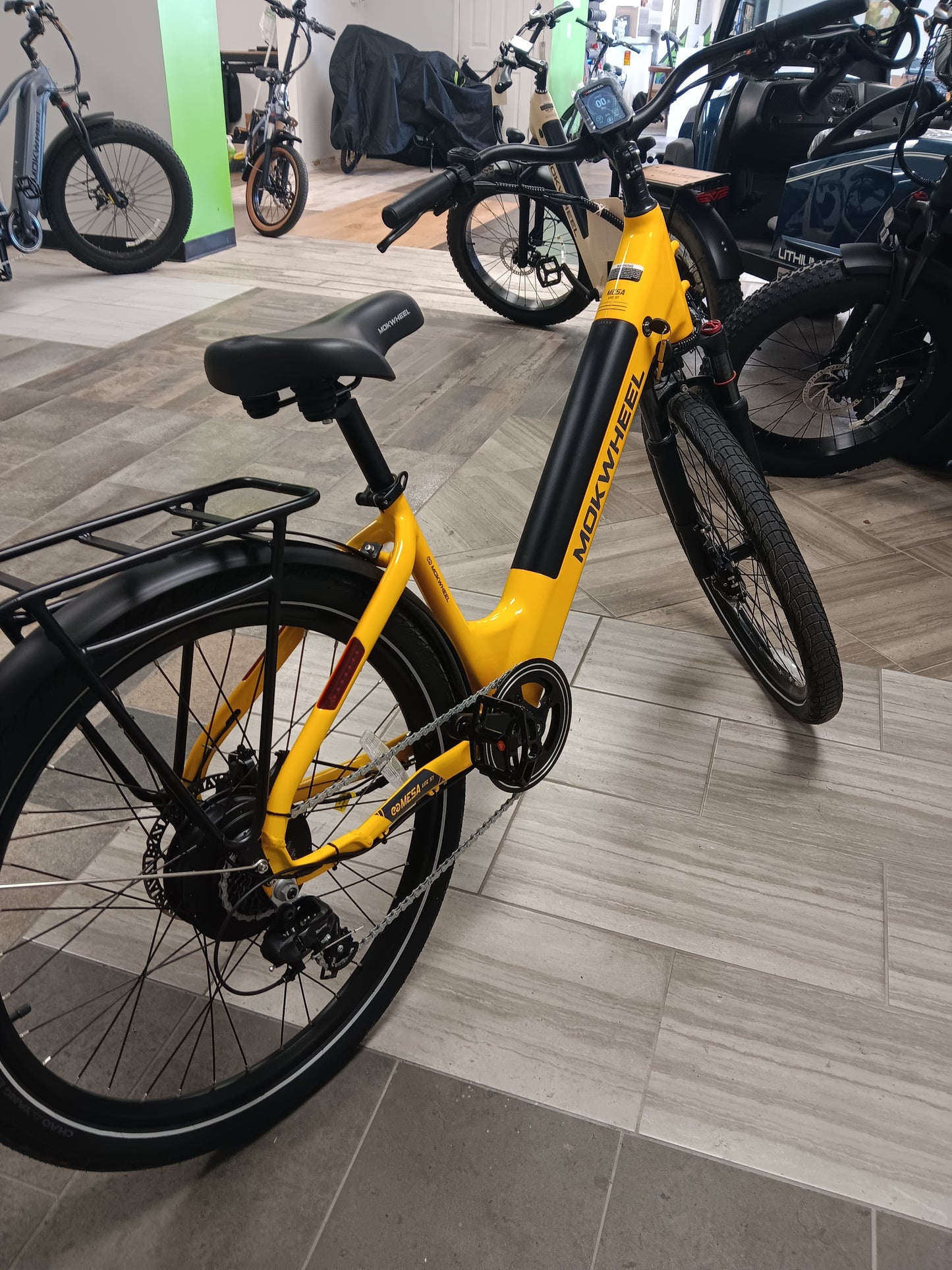 Electric Commuter Bike | Mokwheel Mesa Lite 2.0 Step Through Mango