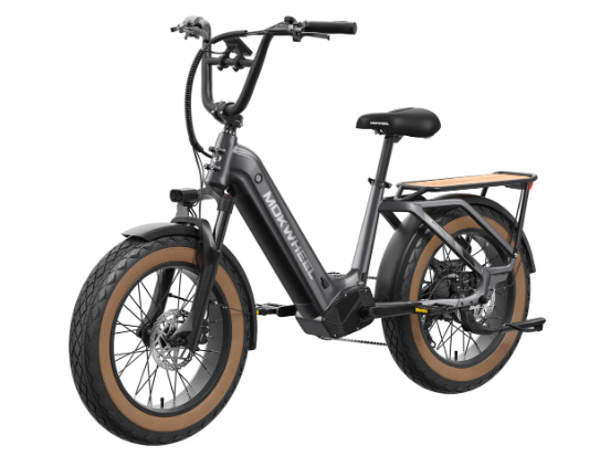 Mokwheel Scoria Cargo Bike | Electric Bike for Adults | 48V 19.6Ah 750W 20 Fat Tire