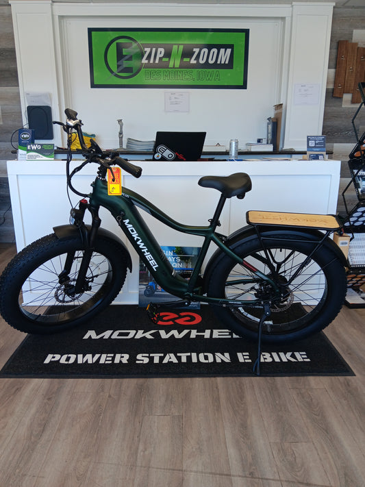 Affordable Electric Fat Tire Bike | Mokwheel Tor Plus Green
